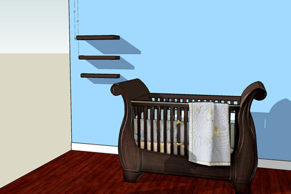 Max Baby Room rendering three 3 for custom build fLANSBURG dESIGN Scottsdale Arizona