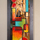 custom painting on copper post neo geometry geo abstract painting twenty one of series fLANSBURG dESIGN Esplanade Scottsdale AZ