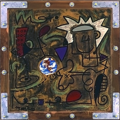 God Plays Dice with The Earth Abstraction in Response to Einstein's Famous quote to the Contrary Matthew fLANSBURG dESIGN